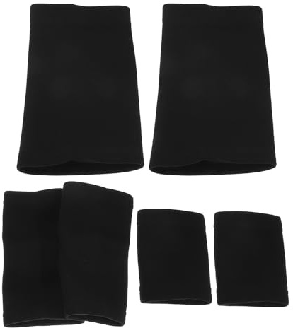 ibasenice 6 Pièces Set de Protections Sportives pour Garçon Fille Genouillères Coudières et Protège-poignets Légers et Confortables pour Football Volley Basket et Course