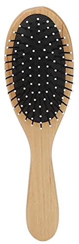 LDAUYZLING brosse à cheveux ovale à palette, outil de coiffure pour Salon de coiffure à domicile, manche en bois, Massage du cuir chevelu, démêlant