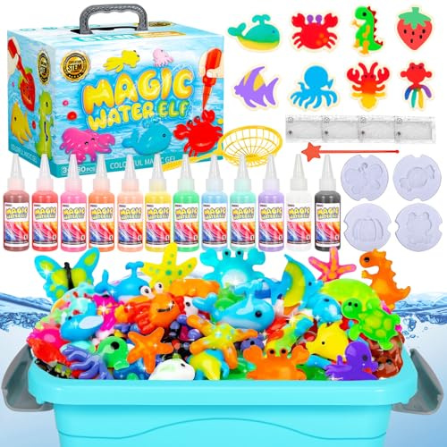 NXPZ Magic Water Gel Toy Kit, Giocattolo Fai da Te in Idrogel Magico 3D, Set Aqua Gelz con 12 colori e 12 Forme, Giocattolo Creativo e Regalo per Bambini dai 3 Anni in su, Ragazzi e Ragazze