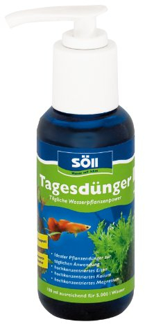 Söll 80585 Tagesdünger Aqua 100 ml für 5.000 Liter Wasser - hochkonzentrierter phosphatfreier Universaldünger mit Mineralien und Spurenelementen für Wasserpflanzen im Aquarium