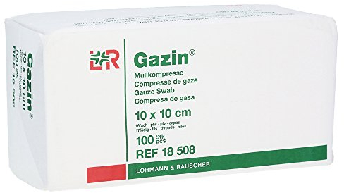 Gazin Mullkompressen 10x10 cm Unsteril 16fach Op, 100 St