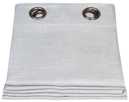 Moondream ClimaSafe™ Outdoor Vorhang | Sonnenschutz | Wetterfest | Wasserabweisend | Schimmelresistent | EU Herstellung | Ösen | Grau MC8011 | 140B x 250H cm
