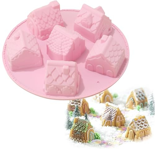 Stampi House Stampo in Silicone - 6 Cavità per Torta, Cioccolatini e Sapone
