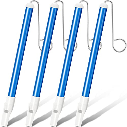 Chivao 4 Pieces Slide Whistle Kids Adult Instrument Musical Instrument Slide Whistle Party Favors for Parent Child Games Birthday Educational Party Supplies, Blue