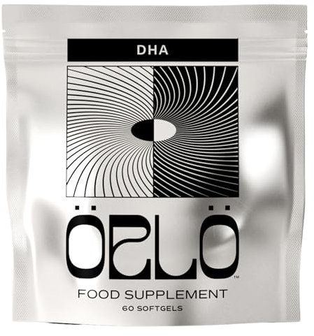 ORLO DHA – Vegan DHA Supplement (EPA & DHA) – Omega 3 Fish Oil & Krill Alternative – Plant-Based Omega-3 Algae Oil – Brain & Heart Support (60 Mini Burpless Softgels)