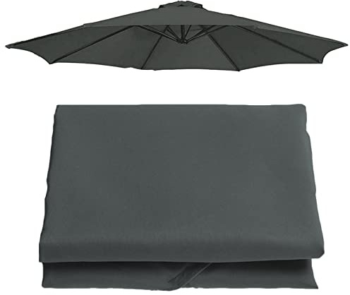 Sonnenschirm 3 Meter Durchmesser 6 Rippen/8 Rippen Ersatz Baldachin Abdeckung Uv-BestäNdig ReißFest Gewebe FüR AußEnbereich, Terrassenschirm, Marktschirm Von Garten, Hof, Strand, Pool, ​Markttisch