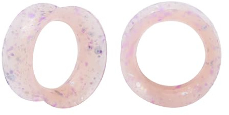 Longbeauty 2 Pcs Extra Weich Silikon Ohr Tunnel Plug Piercing Schmuck 3-25mm