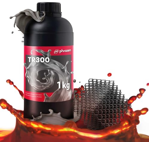 Phrozen TR300 3D Drucker Resin | Hohe Temperaturauflösung bis 156°C Hitzebeständigkeit | 405nm Photopolymer UV-Harz für SLA/DLP/LCD 3D Printer | Hohe Zähigkeit, Geringer Geruch (1kg)