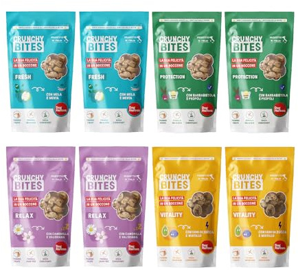 Dog Heroes Biscotti per Cani | Misti | Basso contenuto calorico | Made in italy | Multipack 4x80g