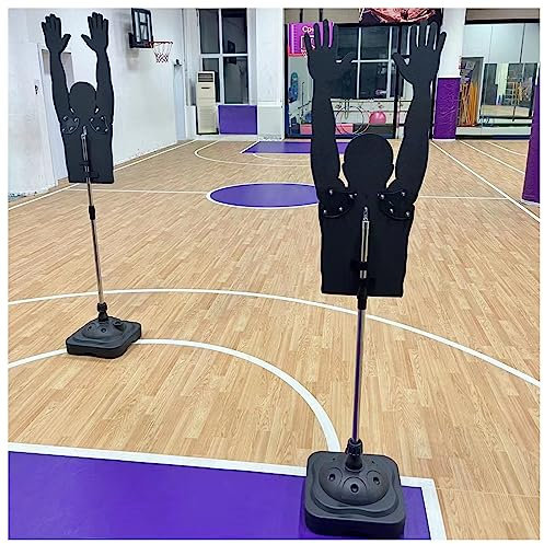 Generisch Basketball-Schieß-Trainingsgerät, verstellbare Arme und Höhe, tragbares Dribbling-Übungs-Dummy-Sportgerät – 2 Stück Mannequin-Schutz für Erwachsene (Farbe: L-Erwachsene)