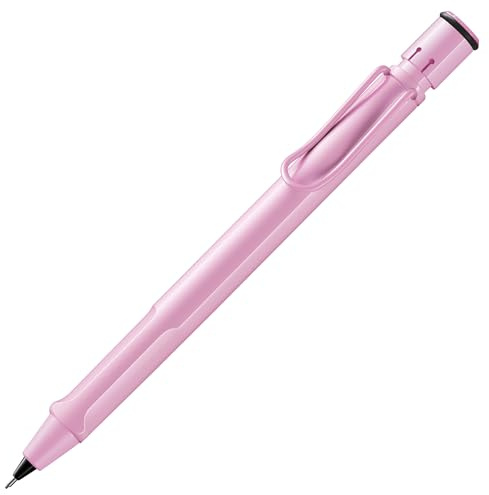 Lamy safari lightrose Druckbleistift - klassischer Minenbleistift mit ergonomischem Griff & Gehäuse aus ASA-Kunststoff - Bleistift mit Feinstrichmine M 41 in Strichbreite 0,5 mm & Radiertip
