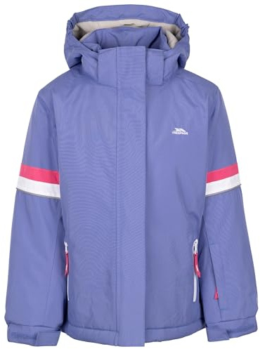 Trespass Girls Padded Ski Jacket Kharli - Waterproof Ski Jacket, Windproof Outdoor Winter Coat with Hood, Warm Jacket for Skiing Snowboarding Snowsports, Padded Snowproof Jacket