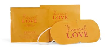 Sensory Retreats - Thermal Love Self Heating Eye Mask - Single-Use Mask, Citrus Scented Heated Eye Mask, Soothing Disposable Sleep Masks with Heat - Ideal Warming Eye-mask for Travel - Single Pack