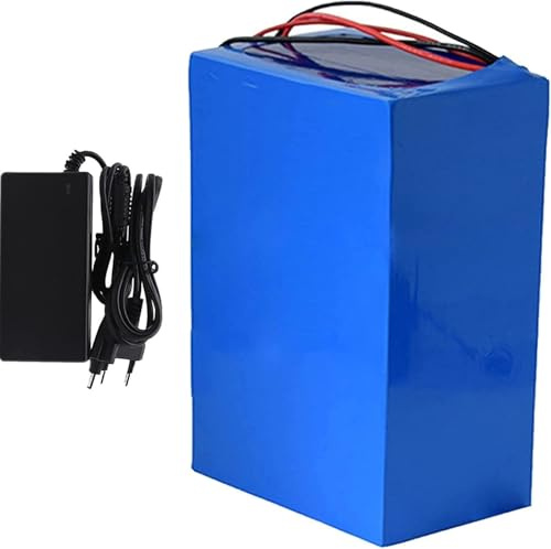 E-Bike Batteries 48V 20AH, 13S3P Vélos Électriques Batterie Pack pour Scooter Fauteuil Roulant Voiture Moto Ebike, avec BMS + Chargeur Batterie Haute Puissance 48V 20AH,T Plug