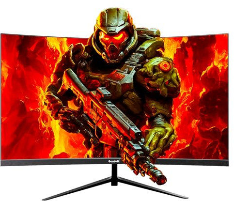 Gawfolk 24 Inch Gaming Monitor, 200hz Computer Monitor, FHD 1080P PC Monitors, 24.5 Frameless Monitors VA,sRGB 100%, DisplayPort, HDMI,Eye Care, Wall-Mounted 75 * 75mm Compatible