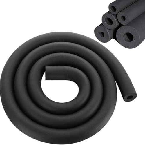 Schaumstoffschlauch, 32 50 63 76 90 mm Innendurchmesser, Flexibler Rohrisolierung Schaumstoff, Rohrisolierung Kautschuk Isolierschlauch für Rohrisolierungen Fitnessgeräte(ID43mm XT20mmXL1.8m)