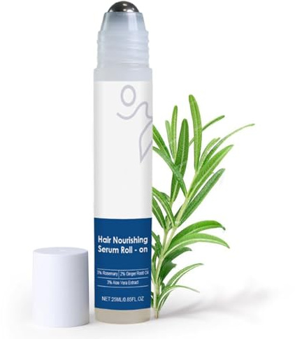 Hair Growth Oil | 25 ml Roll On Scalp Massage Oil | Nourishing Solution for Thin Dry Curly Straight Hair Women Men | Daily Use Home Salon Travel Shower