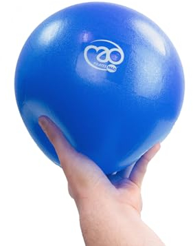 Fitness Mad Exer-Soft Stability Ball, Soft Pilates Ball, 3 Sizes: 7”, 9” & 12”, Mini Gym Ball for Pilates, Yoga, Core Training and Physical Therapy (7, Blue)