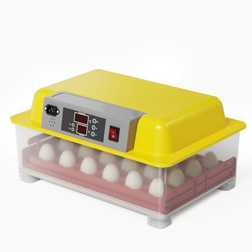 Incubadora automática capacidad para 24 huevos, Incubación Cría Aves de corral Pollos Patos Granja