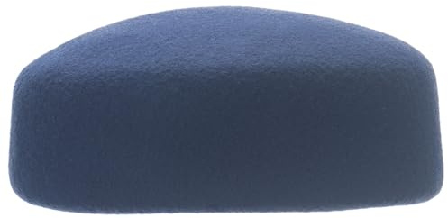 Lawliet A215 Pillendose aus Wollfilz, rund, Fascinator, Fascinator, Marineblau, Einheitsgröße