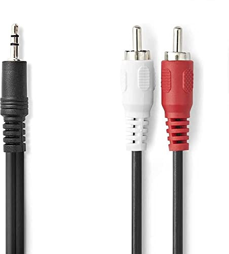 câble Audio stéréo Jack 3.5 Mâle – 2 X RCA mâle 15 mètres Noir