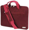 TECHGEAR Custodia per computer portatili da 14- 14.6 pollici, Custodia borsa portatile multifunzionale con tracolla regolabile, cinghia per bagagli e impugnature rimovibili - Rosso