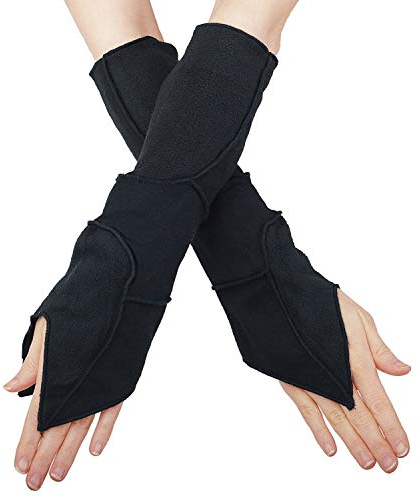 PUREWONDER Damen Armstulpen Handstulpen Design Nr. 1 Farbe Schwarz
