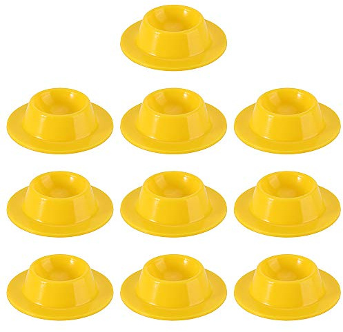 Lot de 5 coquetiers en silicone pour œufs de cuisine, œufs cuits, petit-déjeuner pour pique-nique, camping, jaune