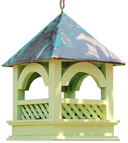 ASDQWER Vogelfuttersilo, Vogelhaus, Futterspender für Vögel, modernes Vogelhäuschen,Wetterfest aus massivem Holz,Wandvogelfutterhaus für Vögel, Vogelfutterhaus zum Aufhängen