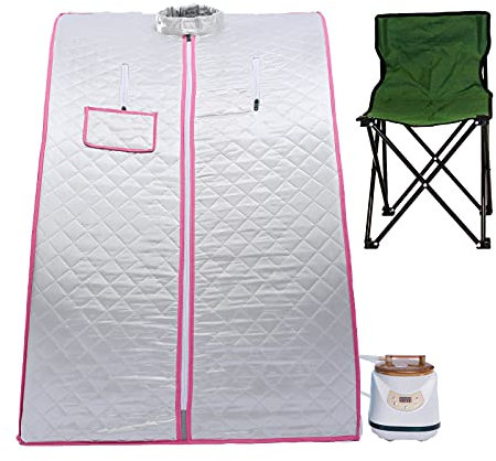 KOVFBRO Sauna de vapor de ozono portátil ligero para la relajación de la venta en casa Silla incluye Platar
