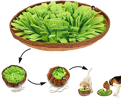 Schnüffelteppich Hund, Schnüffelmatte für Hunde, Futtermatte Trainingsmatte für Haustier Schnüffelmatte Welpen Trainingsmatte Interaktives Spiel Puzzle Spielzeug für Langeweile und Stressabbau