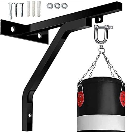 Heavy Duty Punch Bag Standard Wall Bracket Steel Mount Hanging Stand Boxing MMA UFC D Shackle & Screws