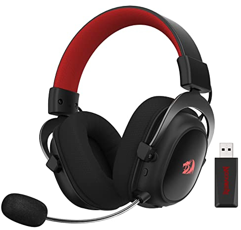Redragon H510 PRO 3-Mode RGB Gaming Headset - 7.1 Surround Sound - 53MM Audio Drivers in Memory Foam Ear Pads w/Durable Fabric Cover- Multi Platforms Headphone - USB Powered for PC/PS4/NS
