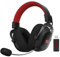 Redragon H510 Zeus-X Casque de jeu sans fil RVB - Son surround 7.1 - Pilotes audio 53 mm dans des coussinets en mousse à mémoire de forme avec housse en tissu durable - Alimenté par USB pour PC/PS4/NS