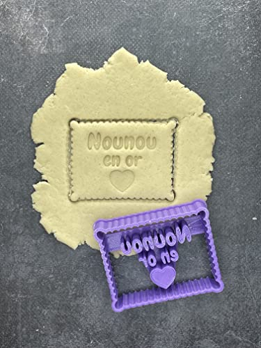 ELACE Emporte Pièce Biscuit Nounou En Or - Moule Biscuit Emporte Piece Enfant - Formes Variées pour Biscuits, Gâteaux, Décorations - Idéal pour Cuisson, Artisanat, Enfants Dimension 7.5x6x1.5cm