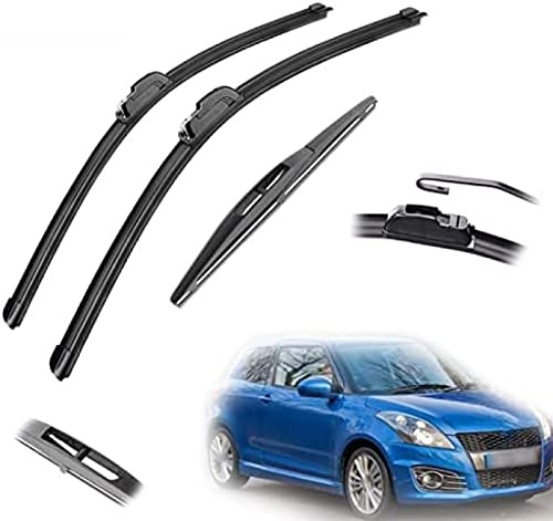 Essuie-Glace 21 18 10 pour Suzuki pour Swift Hatchback MK2 2005-2012 2013 2014 2015 2016 2017 Avant arrière balais d'essuie-Glace brosses Accessoires de Coupe