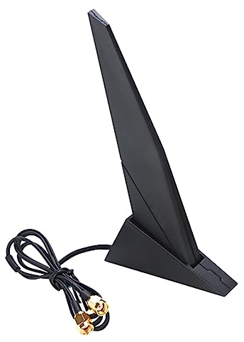 TECKEEN Dual Band WiFi-antenn för Asus Z390 Z490 X570 moderkort 2T2R, 2.4G/5G WiFi6e-antenn med förlängningskabel