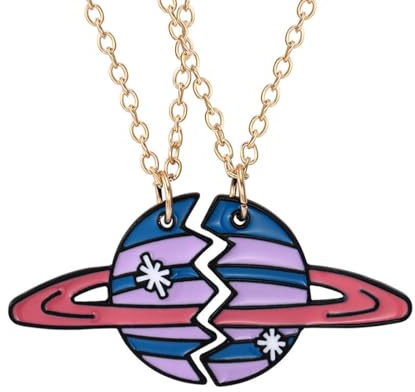 Freundschafts-Anhänger-Halsketten-Set Best Friends-Kette, BFF-Halskette, Herz Freundschaftskette für 2 Mädchen, Geburtstagsgeschenk für beste-Stil G