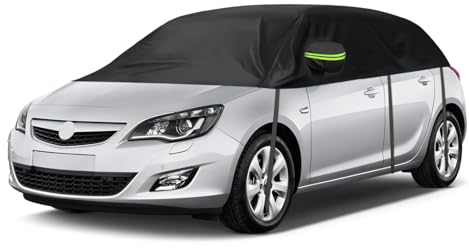 Copertura Auto Impermeabile Compatibile con Opel Astra hatchback 2009-2023, Copertura mezza auto, Copertura Auto Telone Riflettenti, Copertura Antivento per Tutte le Stagioni, Resistente ai raggi UV