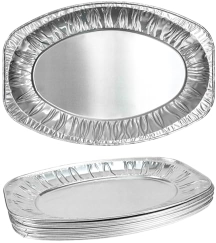 Clarina Kleine Aluminiumschalen 10 Stück - Perfekt für Grillen und Backen