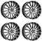 4x Carmani Felgen Alufelgen 17 Fritz 8,0x18 ET35 5x112 black polish kompatibel mit Mercedes A B C-Coupé C CL CLA CLC CLK CLS E EQA EQB GLA GLB GLC G