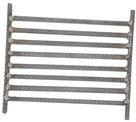 MILISTEN Grillrost Aus Eisen Für Kamin Und Feuerstelle Camping-grillrost Mit Rutschfester Oberfläche Hoher Temperaturbeständigkeit Und Guter Belüftung Für Outdoor-Grillen