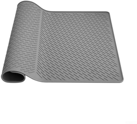 Tappetino protettivo in silicone resistente al calore per piani cottura e stufe elettriche (grigio)