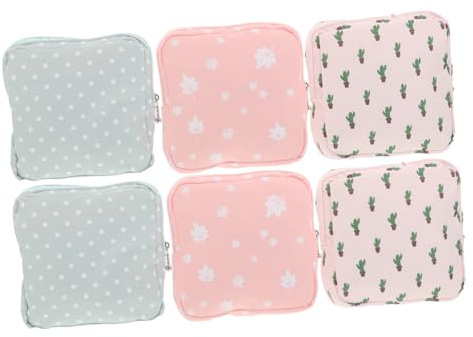 CALLARON 6stücke Aufbewahrungstasche Für Damenbinden Organizer Für Menstruationsartikel Tragbarer Beutel Für Binden Mit Viel Stauraum Diskret Und Praktisch Für Unterwegs
