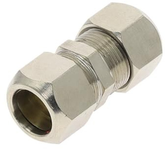 OGIZQNHA Rohrdichtungs-Push-to-Connect-Fitting – Twist-Lock-Rohrverschraubung mit Mutternsicherung for 4–12 mm Rohre, 1 Stück(12mmx12mm)