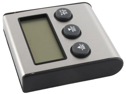 Oumefar Thermomètre à Viande Numérique avec Alarme de Lecture Instantanée pour Barbecue, Thermomètre Alimentaire de Cuisine pour Minuterie de Cuisson, Sonde LCD pour les Types D'aliments –