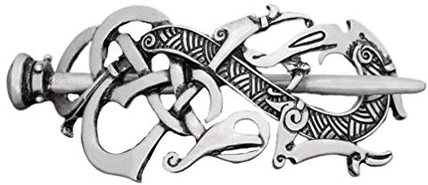 Lurrose keltische Haarspangen Drachen Design Wikinger Schmuck Haarspange Legierung irische Haarnadel mit Stock für Frauen Männer
