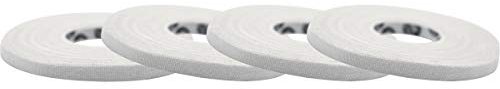 Monkey Tape 4-Pack (0.2” x 15yds, White) Premium Jiu Jitsu Sports Athletic Finger Tape - for BJJ, Grappling, MMA, & Judo