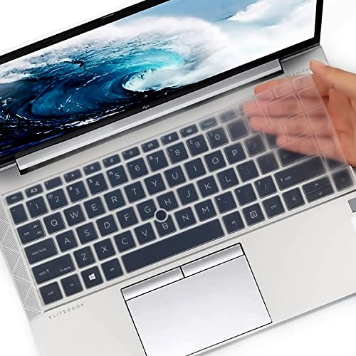 Tastaturabdeckung für 14 Zoll HP EliteBook 840 845 G7 G8 Laptop neues Notebook PC Modell Zubehör Tastaturschutz Skin (nicht geeignet für New 840 845 G9 G10 G11) - Transparent