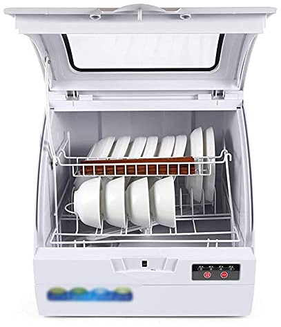 MNSSRN Lavaplatos de Escritorio Completamente automático, pequeño Programa de Limpieza para el hogar Inteligente para Platos Frutas Verduras